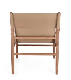 POLTRONA LOUNGE IN PELLE TORTORA- CAROLINE