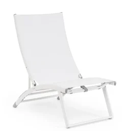 POLTRONA LOUNGE RECLINABILE BIANCA - TAYLOR