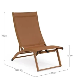 POLTRONA LOUNGE RECLINABILE PECAN - TAYLOR