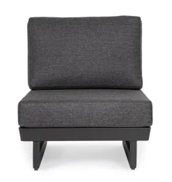 POLTRONA MODULARE IN ALLUMINIO ANTRACITE WG21 - INFINITY