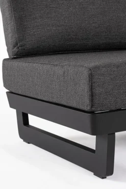 POLTRONA MODULARE IN ALLUMINIO ANTRACITE WG21 - INFINITY