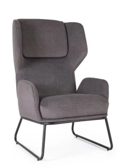 POLTRONA OPHELIA GRIGIO SCURO