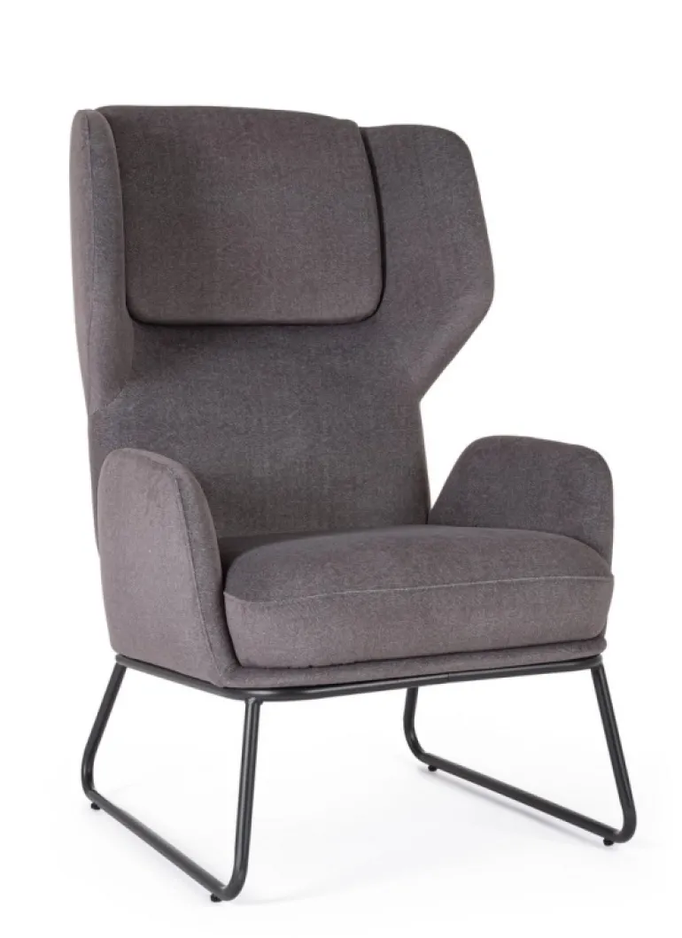 POLTRONA OPHELIA GRIGIO SCURO