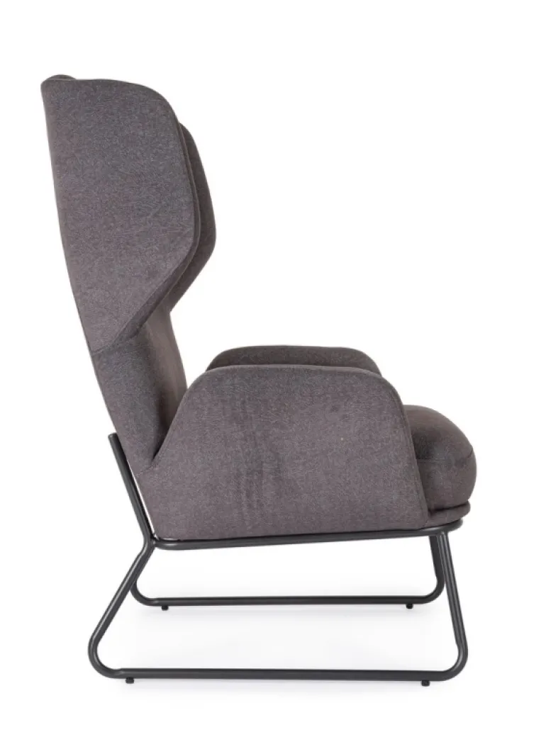 POLTRONA OPHELIA GRIGIO SCURO