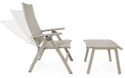 POLTRONA RECLINABILE IN ALLUMINIO PIEGHEVOLE - VICTOR