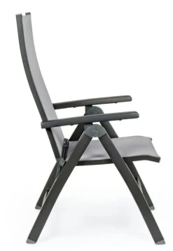 POLTRONA RECLINABILE IN ALLUMINIO PIEGHEVOLE ANTRACITE - CRUISE