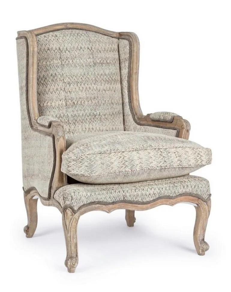 POLTRONA SFODERABILE IN TESSUTO - ELODIE