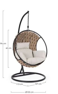 POLTRONA SOSPESA C-C GALAPAGOS SAND