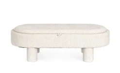 POUF TANYA C-VASS OVALE BIANCO