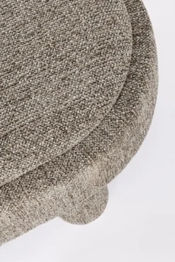 POUF TANYA C-VASS OVALE GRIGIO