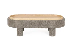 POUF TANYA C-VASS OVALE GRIGIO