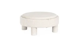 POUF TANYA C-VASS TONDO BIANCO