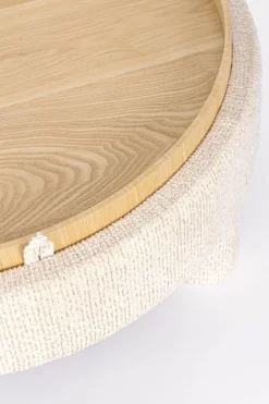 POUF TANYA C-VASS TONDO BIANCO