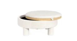 POUF TANYA C-VASS TONDO BIANCO