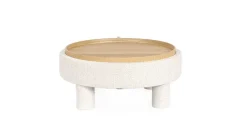 POUF TANYA C-VASS TONDO BIANCO