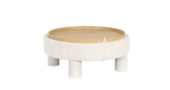 POUF TANYA C-VASS TONDO BIANCO