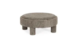 POUF TANYA C-VASS TONDO GRIGIO