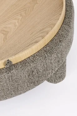 POUF TANYA C-VASS TONDO GRIGIO