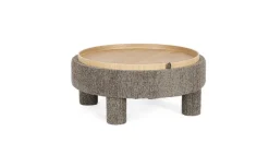 POUF TANYA C-VASS TONDO GRIGIO