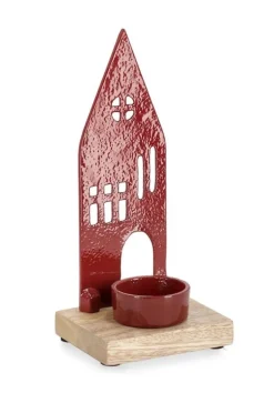 P.TEALIGHT 1P CORNWALL CASA ROSSO H19