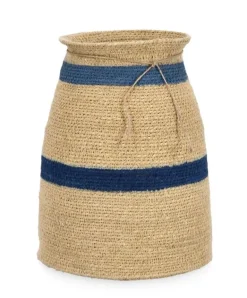 P.VASO DECORATIVO NINH NATURALE BLU H25