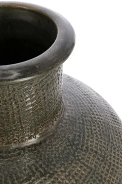 P.VASO KLAS TERRACOTTA VERDE H53