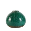 P.VASO RUNE TERRACOTTA VERDE D28