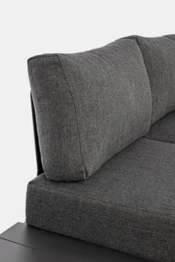 SALOTTO ANGOLARE IN ALLUMINIO ANTRACITE CX23 - KONNOR