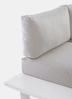 SALOTTO ANGOLARE IN ALLUMINIO BIANCO CX21 - KONNOR