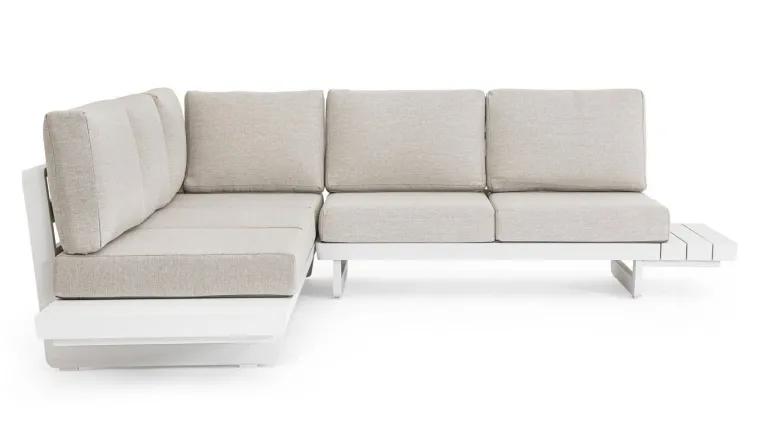 SALOTTO ANGOLARE IN ALLUMINIO BIANCO WG20 - INFINITY