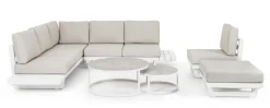 SALOTTO ANGOLARE IN ALLUMINIO BIANCO WG20 - INFINITY