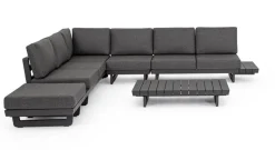 SALOTTO ANGOLARE IN ALLUMINIO ANTRACITE WG21 - INFINITY