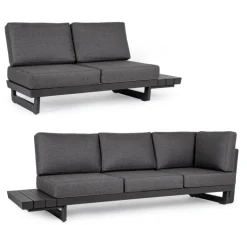 SALOTTO ANGOLARE IN ALLUMINIO ANTRACITE WG21 - INFINITY