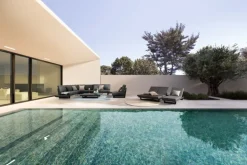 SALOTTO ANGOLARE IN ALLUMINIO ANTRACITE WG21 - INFINITY