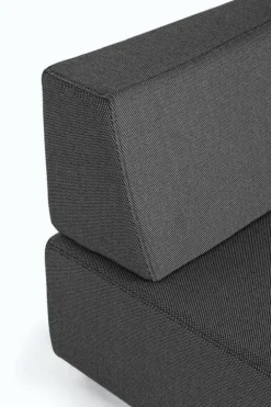 SALOTTO ANGOLARE IN TESSUTO PER ESTERNO ANTRACITE - PIPER