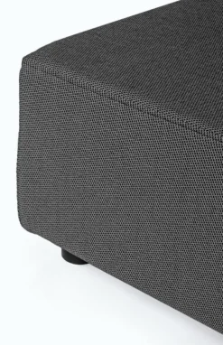 SALOTTO ANGOLARE IN TESSUTO PER ESTERNO ANTRACITE - PIPER