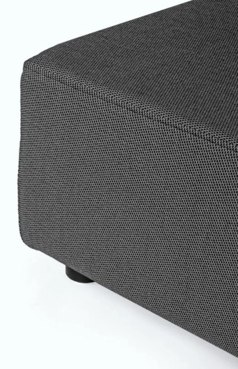 SALOTTO ANGOLARE IN TESSUTO PER ESTERNO ANTRACITE - PIPER