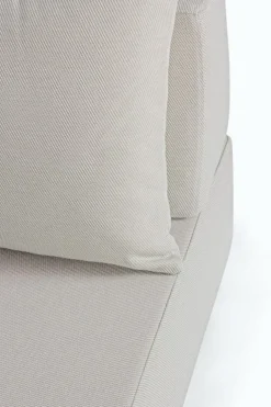 SALOTTO ANGOLARE IN TESSUTO PER ESTERNO COLOR SABBIA - PIPER