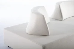 SALOTTO ANGOLARE IN TESSUTO PER ESTERNO COLOR SABBIA - PIPER