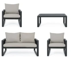 SALOTTO IN ALLUMINIO ANTRACITE LH32 - CAPTIVA