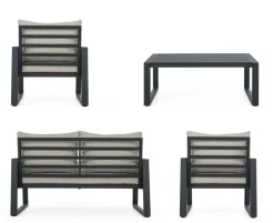 SALOTTO IN ALLUMINIO ANTRACITE LH32 - CAPTIVA