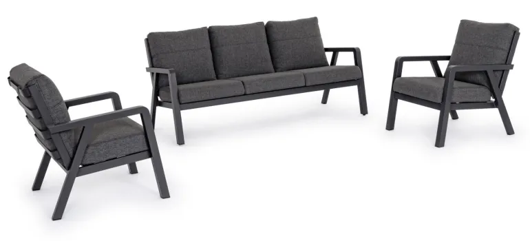 SALOTTO IN ALLUMINIO ANTRACITE JX55 - TRUMAN