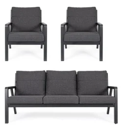 SALOTTO IN ALLUMINIO ANTRACITE JX55 - TRUMAN