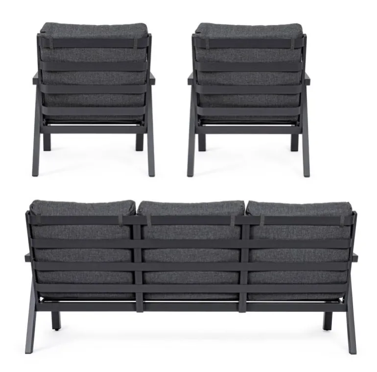 SALOTTO IN ALLUMINIO ANTRACITE JX55 - TRUMAN