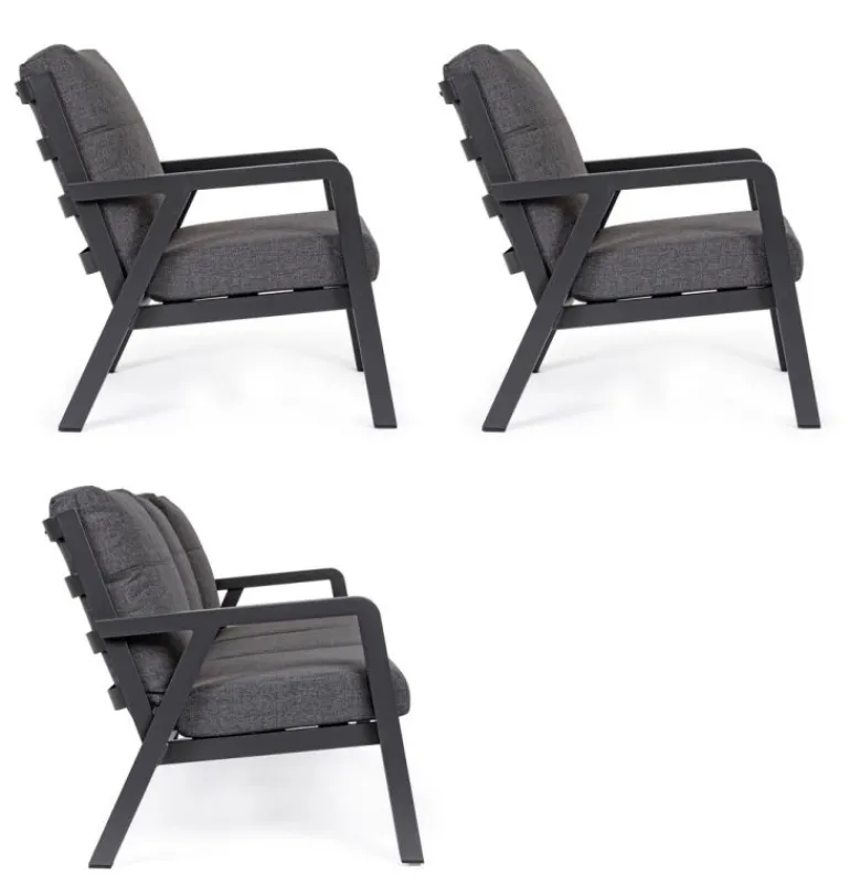 SALOTTO IN ALLUMINIO ANTRACITE JX55 - TRUMAN