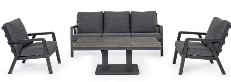 SALOTTO IN ALLUMINIO ANTRACITE JX55 - TRUMAN