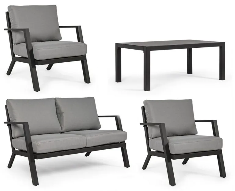 SALOTTO IN ALLUMINIO ANTRACITE YK13 - HARLEY