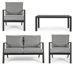 SALOTTO IN ALLUMINIO ANTRACITE YK13 - HARLEY