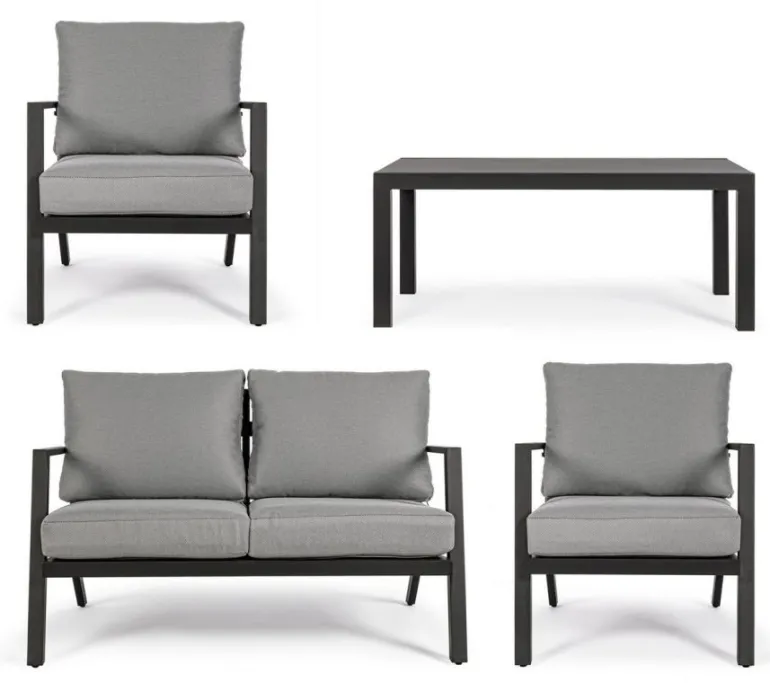 SALOTTO IN ALLUMINIO ANTRACITE YK13 - HARLEY