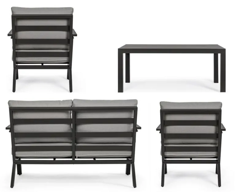 SALOTTO IN ALLUMINIO ANTRACITE YK13 - HARLEY